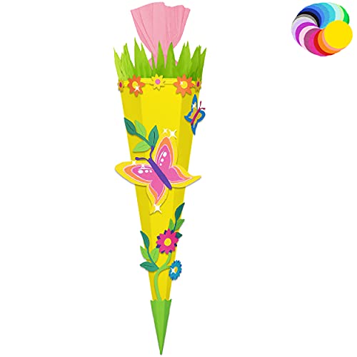 alles-meine.de GmbH Bastelset - Schultüte Farbe & Größe wählbar 70/85 / 100 cm - Schmetterling - Farbe frei wählbar - Bastelschultüte - Zuckertüte zum selber Basteln Bemale.. alles-meine.de GmbH Bastelset - Schultüte Farbe & Größe wählbar 70/85 / 100 cm - Schmetterling - Farbe frei wählbar - Bastelschultüte - Zuckertüte zum selber Basteln Bemale.. von alles-meine.de GmbH