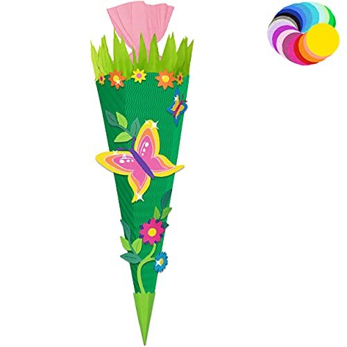 alles-meine.de GmbH Bastelset - Schultüte Farbe & Größe wählbar 70/85 / 100 cm - Schmetterling - Farbe frei wählbar - Bastelschultüte - Zuckertüte zum selber Basteln Bemale.. alles-meine.de GmbH Bastelset - Schultüte Farbe & Größe wählbar 70/85 / 100 cm - Schmetterling - Farbe frei wählbar - Bastelschultüte - Zuckertüte zum selber Basteln Bemale.. von alles-meine.de GmbH