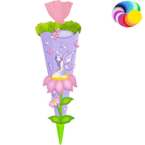 alles-meine.de GmbH Bastelset - Schultüte Farbe & Größe wählbar 70/85 / 100 cm - Schmetterlinge & Elfe - Farbe frei wählbar - Bastelschultüte - Zuckertüte zum selber Bastel.. alles-meine.de GmbH Bastelset - Schultüte Farbe & Größe wählbar 70/85 / 100 cm - Schmetterlinge & Elfe - Farbe frei wählbar - Bastelschultüte - Zuckertüte zum selber Bastel.. von alles-meine.de GmbH