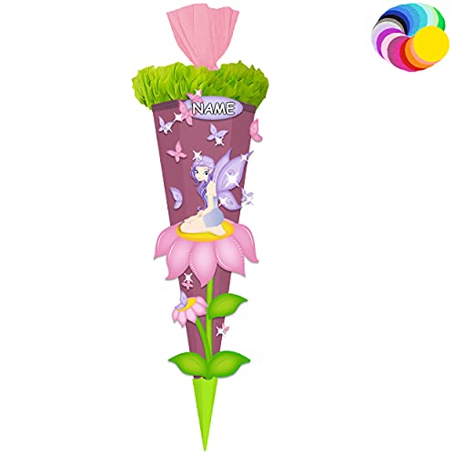 alles-meine.de GmbH Bastelset - Schultüte Farbe & Größe wählbar 70/85 / 100 cm - Schmetterlinge & Elfe - Farbe frei wählbar - Bastelschultüte - Zuckertüte zum selber Bastel.. alles-meine.de GmbH Bastelset - Schultüte Farbe & Größe wählbar 70/85 / 100 cm - Schmetterlinge & Elfe - Farbe frei wählbar - Bastelschultüte - Zuckertüte zum selber Bastel.. von alles-meine.de GmbH