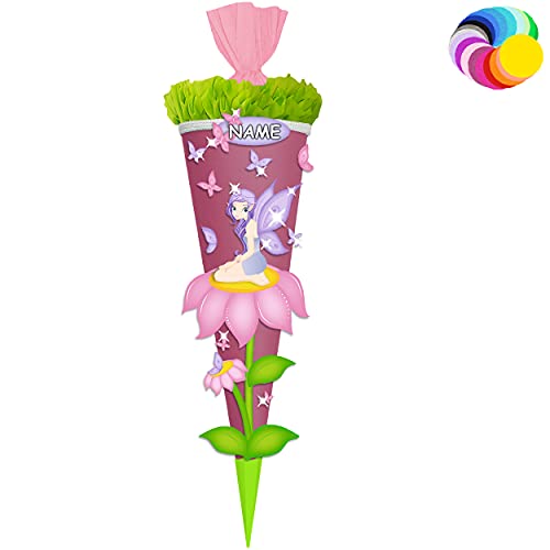 alles-meine.de GmbH Bastelset - Schultüte Farbe & Größe wählbar 70/85 / 100 cm - Schmetterlinge & Elfe - Farbe frei wählbar - Bastelschultüte - Zuckertüte zum selber Bastel.. alles-meine.de GmbH Bastelset - Schultüte Farbe & Größe wählbar 70/85 / 100 cm - Schmetterlinge & Elfe - Farbe frei wählbar - Bastelschultüte - Zuckertüte zum selber Bastel.. von alles-meine.de GmbH