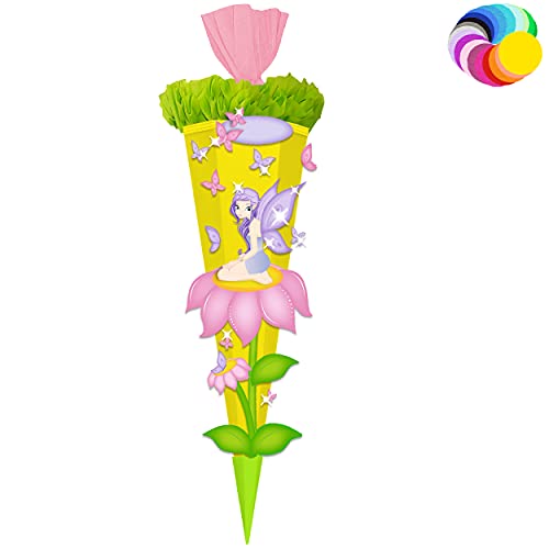 alles-meine.de GmbH Bastelset - Schultüte Farbe & Größe wählbar 70/85 / 100 cm - Schmetterlinge & Elfe - Farbe frei wählbar - Bastelschultüte - Zuckertüte zum selber Bastel.. alles-meine.de GmbH Bastelset - Schultüte Farbe & Größe wählbar 70/85 / 100 cm - Schmetterlinge & Elfe - Farbe frei wählbar - Bastelschultüte - Zuckertüte zum selber Bastel.. von alles-meine.de GmbH
