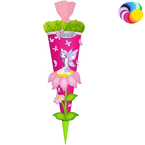 alles-meine.de GmbH Bastelset - Schultüte Farbe & Größe wählbar 70/85 / 100 cm - Schmetterlinge & Elfe - inkl. Name - Farbe frei wählbar - Bastelschultüte - Zuckertüte zum .. alles-meine.de GmbH Bastelset - Schultüte Farbe & Größe wählbar 70/85 / 100 cm - Schmetterlinge & Elfe - inkl. Name - Farbe frei wählbar - Bastelschultüte - Zuckertüte zum .. von alles-meine.de GmbH