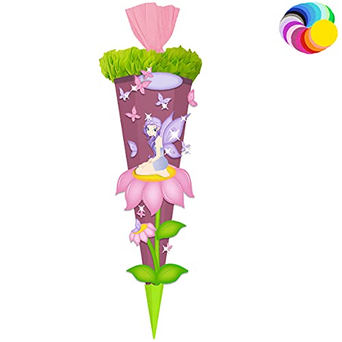 alles-meine.de GmbH Bastelset - Schultüte Farbe & Größe wählbar 70/85 / 100 cm - Schmetterlinge & Elfe - inkl. Name - Farbe frei wählbar - Bastelschultüte - Zuckertüte zum .. alles-meine.de GmbH Bastelset - Schultüte Farbe & Größe wählbar 70/85 / 100 cm - Schmetterlinge & Elfe - inkl. Name - Farbe frei wählbar - Bastelschultüte - Zuckertüte zum .. von alles-meine.de GmbH