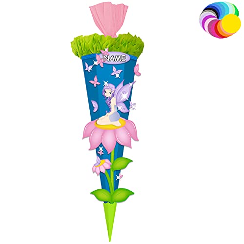 alles-meine.de GmbH Bastelset - Schultüte Farbe & Größe wählbar 70/85 / 100 cm - Schmetterlinge & Elfe - inkl. Name - Farbe frei wählbar - Bastelschultüte - Zuckertüte zum .. alles-meine.de GmbH Bastelset - Schultüte Farbe & Größe wählbar 70/85 / 100 cm - Schmetterlinge & Elfe - inkl. Name - Farbe frei wählbar - Bastelschultüte - Zuckertüte zum .. von alles-meine.de GmbH