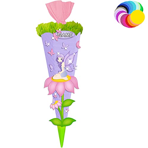 alles-meine.de GmbH Bastelset - Schultüte Farbe & Größe wählbar 70/85 / 100 cm - Schmetterlinge & Elfe - inkl. Name - Farbe frei wählbar - Bastelschultüte - Zuckertüte zum .. alles-meine.de GmbH Bastelset - Schultüte Farbe & Größe wählbar 70/85 / 100 cm - Schmetterlinge & Elfe - inkl. Name - Farbe frei wählbar - Bastelschultüte - Zuckertüte zum .. von alles-meine.de GmbH