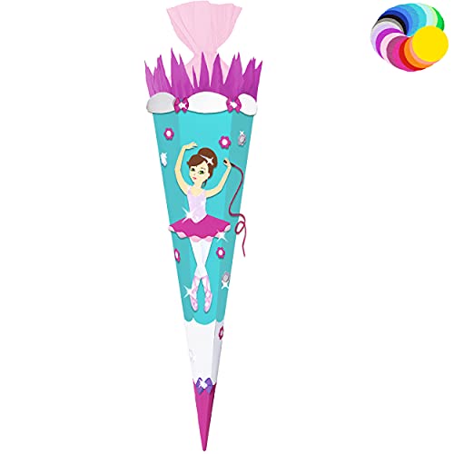alles-meine.de GmbH Bastelset - Schultüte Farbe & Größe wählbar 70/85 / 100 cm - Tänzerin - Ballerina - Farbe frei wählbar - Bastelschultüte - Zuckertüte zum selber Basteln.. alles-meine.de GmbH Bastelset - Schultüte Farbe & Größe wählbar 70/85 / 100 cm - Tänzerin - Ballerina - Farbe frei wählbar - Bastelschultüte - Zuckertüte zum selber Basteln.. von alles-meine.de GmbH