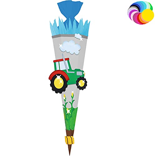 alles-meine.de GmbH Bastelset - Schultüte Farbe & Größe wählbar 70/85 / 100 cm - Traktor - Farbe frei wählbar - Bastelschultüte - Zuckertüte zum selber Basteln Bemalen Bekl.. alles-meine.de GmbH Bastelset - Schultüte Farbe & Größe wählbar 70/85 / 100 cm - Traktor - Farbe frei wählbar - Bastelschultüte - Zuckertüte zum selber Basteln Bemalen Bekl.. von alles-meine.de GmbH