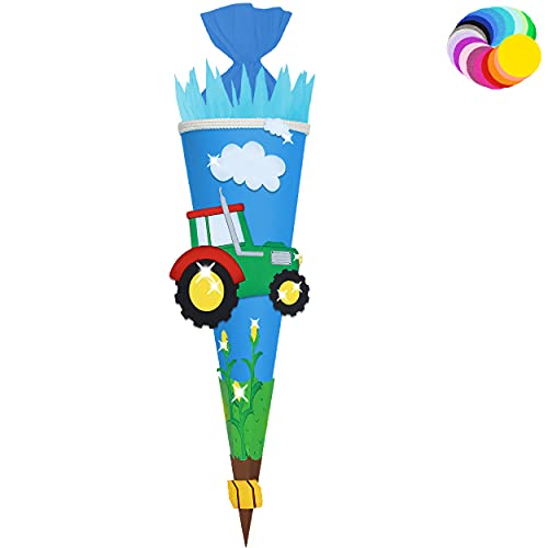 alles-meine.de GmbH Bastelset - Schultüte Farbe & Größe wählbar 70/85 / 100 cm - Traktor - Farbe frei wählbar - Bastelschultüte - Zuckertüte zum selber Basteln Bemalen Bekl.. alles-meine.de GmbH Bastelset - Schultüte Farbe & Größe wählbar 70/85 / 100 cm - Traktor - Farbe frei wählbar - Bastelschultüte - Zuckertüte zum selber Basteln Bemalen Bekl.. von alles-meine.de GmbH