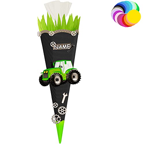 alles-meine.de GmbH Bastelset - Schultüte Farbe & Größe wählbar 70/85 / 100 cm - Traktor - inkl. Name - Farbe frei wählbar - Bastelschultüte - Zuckertüte zum selber Basteln.. alles-meine.de GmbH Bastelset - Schultüte Farbe & Größe wählbar 70/85 / 100 cm - Traktor - inkl. Name - Farbe frei wählbar - Bastelschultüte - Zuckertüte zum selber Basteln.. von alles-meine.de GmbH
