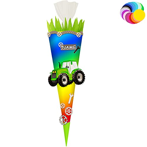 alles-meine.de GmbH Bastelset - Schultüte Farbe & Größe wählbar 70/85 / 100 cm - Traktor - inkl. Name - Farbe frei wählbar - Bastelschultüte - Zuckertüte zum selber Basteln.. alles-meine.de GmbH Bastelset - Schultüte Farbe & Größe wählbar 70/85 / 100 cm - Traktor - inkl. Name - Farbe frei wählbar - Bastelschultüte - Zuckertüte zum selber Basteln.. von alles-meine.de GmbH