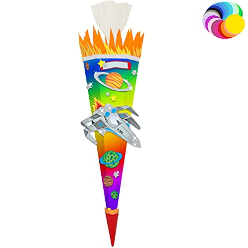 alles-meine.de GmbH Bastelset - Schultüte Farbe & Größe wählbar 70/85 / 100 cm - Weltraum & Raumschiff - Farbe frei wählbar - Bastelschultüte - Zuckertüte zum selber Bastel.. alles-meine.de GmbH Bastelset - Schultüte Farbe & Größe wählbar 70/85 / 100 cm - Weltraum & Raumschiff - Farbe frei wählbar - Bastelschultüte - Zuckertüte zum selber Bastel.. von alles-meine.de GmbH