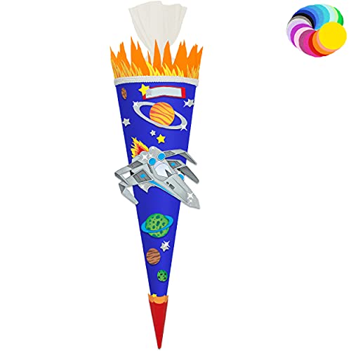 alles-meine.de GmbH Bastelset - Schultüte Farbe & Größe wählbar 70/85 / 100 cm - Weltraum & Raumschiff - Farbe frei wählbar - Bastelschultüte - Zuckertüte zum selber Bastel.. alles-meine.de GmbH Bastelset - Schultüte Farbe & Größe wählbar 70/85 / 100 cm - Weltraum & Raumschiff - Farbe frei wählbar - Bastelschultüte - Zuckertüte zum selber Bastel.. von alles-meine.de GmbH