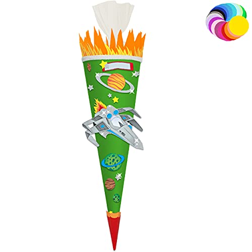 alles-meine.de GmbH Bastelset - Schultüte Farbe & Größe wählbar 70/85 / 100 cm - Weltraum & Raumschiff - Farbe frei wählbar - Bastelschultüte - Zuckertüte zum selber Bastel.. alles-meine.de GmbH Bastelset - Schultüte Farbe & Größe wählbar 70/85 / 100 cm - Weltraum & Raumschiff - Farbe frei wählbar - Bastelschultüte - Zuckertüte zum selber Bastel.. von alles-meine.de GmbH