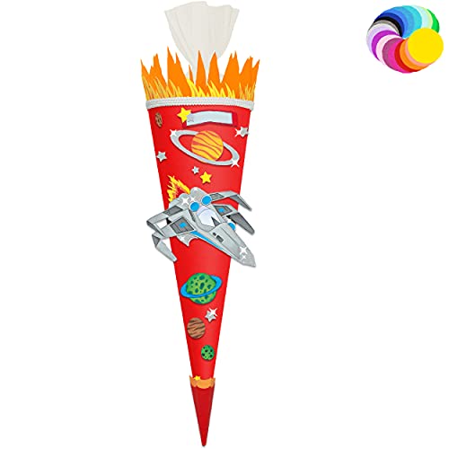 alles-meine.de GmbH Bastelset - Schultüte Farbe & Größe wählbar 70/85 / 100 cm - Weltraum & Raumschiff - Farbe frei wählbar - Bastelschultüte - Zuckertüte zum selber Bastel.. alles-meine.de GmbH Bastelset - Schultüte Farbe & Größe wählbar 70/85 / 100 cm - Weltraum & Raumschiff - Farbe frei wählbar - Bastelschultüte - Zuckertüte zum selber Bastel.. von alles-meine.de GmbH