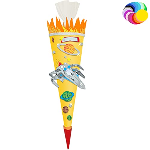 alles-meine.de GmbH Bastelset - Schultüte Farbe & Größe wählbar 70/85 / 100 cm - Weltraum & Raumschiff - Farbe frei wählbar - Bastelschultüte - Zuckertüte zum selber Bastel.. alles-meine.de GmbH Bastelset - Schultüte Farbe & Größe wählbar 70/85 / 100 cm - Weltraum & Raumschiff - Farbe frei wählbar - Bastelschultüte - Zuckertüte zum selber Bastel.. von alles-meine.de GmbH