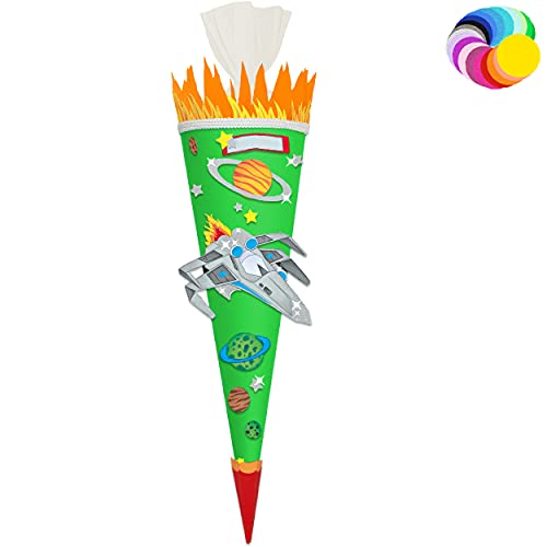 alles-meine.de GmbH Bastelset - Schultüte Farbe & Größe wählbar 70/85 / 100 cm - Weltraum & Raumschiff - Farbe frei wählbar - Bastelschultüte - Zuckertüte zum selber Bastel.. alles-meine.de GmbH Bastelset - Schultüte Farbe & Größe wählbar 70/85 / 100 cm - Weltraum & Raumschiff - Farbe frei wählbar - Bastelschultüte - Zuckertüte zum selber Bastel.. von alles-meine.de GmbH