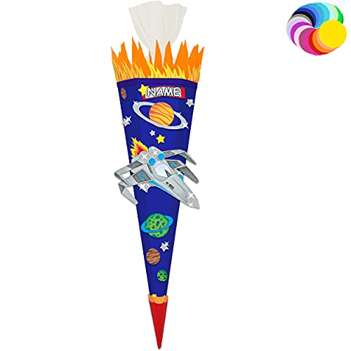 alles-meine.de GmbH Bastelset - Schultüte Farbe & Größe wählbar 70/85 / 100 cm - Weltraum & Raumschiff - inkl. Name - Farbe frei wählbar - Bastelschultüte - Zuckertüte zum .. alles-meine.de GmbH Bastelset - Schultüte Farbe & Größe wählbar 70/85 / 100 cm - Weltraum & Raumschiff - inkl. Name - Farbe frei wählbar - Bastelschultüte - Zuckertüte zum .. von alles-meine.de GmbH