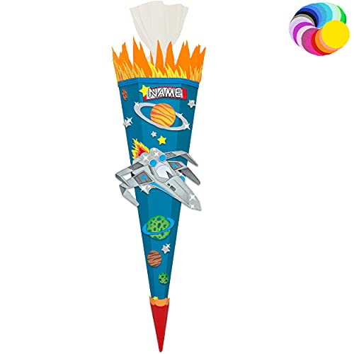 alles-meine.de GmbH Bastelset - Schultüte Farbe & Größe wählbar 70/85 / 100 cm - Weltraum & Raumschiff - inkl. Name - Farbe frei wählbar - Bastelschultüte - Zuckertüte zum .. alles-meine.de GmbH Bastelset - Schultüte Farbe & Größe wählbar 70/85 / 100 cm - Weltraum & Raumschiff - inkl. Name - Farbe frei wählbar - Bastelschultüte - Zuckertüte zum .. von alles-meine.de GmbH