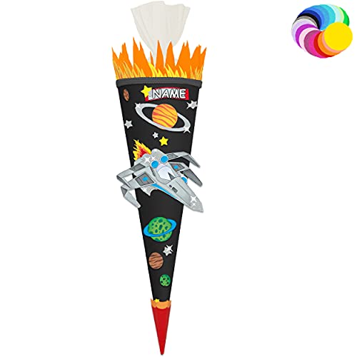 alles-meine.de GmbH Bastelset - Schultüte Farbe & Größe wählbar 70/85 / 100 cm - Weltraum & Raumschiff - inkl. Name - Farbe frei wählbar - Bastelschultüte - Zuckertüte zum .. alles-meine.de GmbH Bastelset - Schultüte Farbe & Größe wählbar 70/85 / 100 cm - Weltraum & Raumschiff - inkl. Name - Farbe frei wählbar - Bastelschultüte - Zuckertüte zum .. von alles-meine.de GmbH