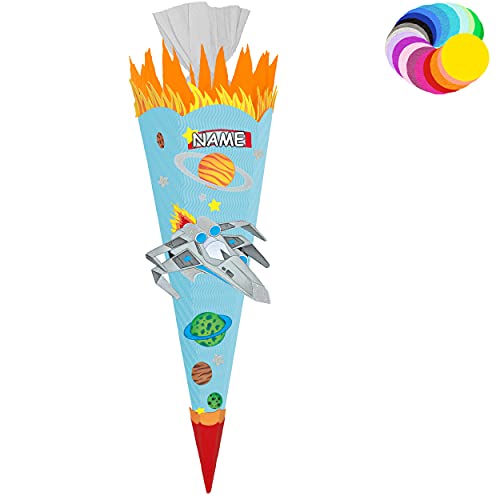 alles-meine.de GmbH Bastelset - Schultüte Farbe & Größe wählbar 70/85 / 100 cm - Weltraum & Raumschiff - inkl. Name - Farbe frei wählbar - Bastelschultüte - Zuckertüte zum .. alles-meine.de GmbH Bastelset - Schultüte Farbe & Größe wählbar 70/85 / 100 cm - Weltraum & Raumschiff - inkl. Name - Farbe frei wählbar - Bastelschultüte - Zuckertüte zum .. von alles-meine.de GmbH