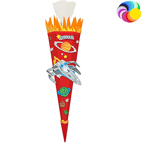 alles-meine.de GmbH Bastelset - Schultüte Farbe & Größe wählbar 70/85 / 100 cm - Weltraum & Raumschiff - inkl. Name - Farbe frei wählbar - Bastelschultüte - Zuckertüte zum .. alles-meine.de GmbH Bastelset - Schultüte Farbe & Größe wählbar 70/85 / 100 cm - Weltraum & Raumschiff - inkl. Name - Farbe frei wählbar - Bastelschultüte - Zuckertüte zum .. von alles-meine.de GmbH