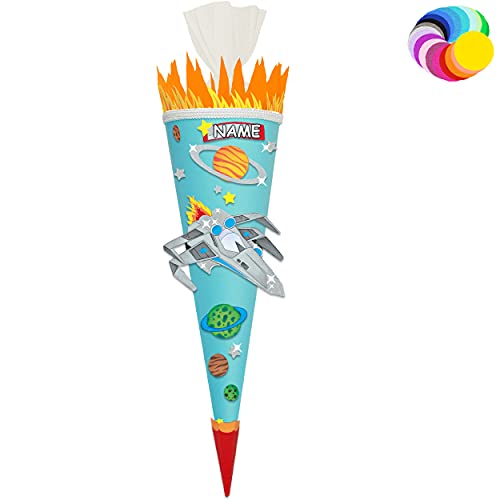 alles-meine.de GmbH Bastelset - Schultüte Farbe & Größe wählbar 70/85 / 100 cm - Weltraum & Raumschiff - inkl. Name - Farbe frei wählbar - Bastelschultüte - Zuckertüte zum .. alles-meine.de GmbH Bastelset - Schultüte Farbe & Größe wählbar 70/85 / 100 cm - Weltraum & Raumschiff - inkl. Name - Farbe frei wählbar - Bastelschultüte - Zuckertüte zum .. von alles-meine.de GmbH