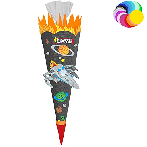 alles-meine.de GmbH Bastelset - Schultüte Farbe & Größe wählbar 70/85 / 100 cm - Weltraum & Raumschiff - inkl. Name - Farbe frei wählbar - Bastelschultüte - Zuckertüte zum .. alles-meine.de GmbH Bastelset - Schultüte Farbe & Größe wählbar 70/85 / 100 cm - Weltraum & Raumschiff - inkl. Name - Farbe frei wählbar - Bastelschultüte - Zuckertüte zum .. von alles-meine.de GmbH