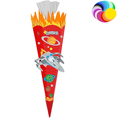 alles-meine.de GmbH Bastelset - Schultüte Farbe & Größe wählbar 70/85 / 100 cm - Weltraum & Raumschiff - inkl. Name - Farbe frei wählbar - Bastelschultüte - Zuckertüte zum .. alles-meine.de GmbH Bastelset - Schultüte Farbe & Größe wählbar 70/85 / 100 cm - Weltraum & Raumschiff - inkl. Name - Farbe frei wählbar - Bastelschultüte - Zuckertüte zum .. von alles-meine.de GmbH