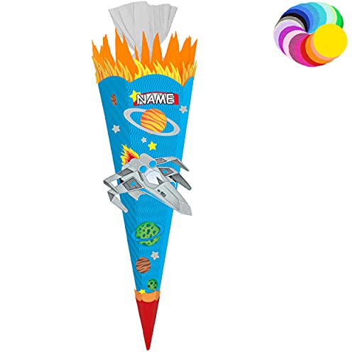 alles-meine.de GmbH Bastelset - Schultüte Farbe & Größe wählbar 70/85 / 100 cm - Weltraum & Raumschiff - inkl. Name - Farbe frei wählbar - Bastelschultüte - Zuckertüte zum .. alles-meine.de GmbH Bastelset - Schultüte Farbe & Größe wählbar 70/85 / 100 cm - Weltraum & Raumschiff - inkl. Name - Farbe frei wählbar - Bastelschultüte - Zuckertüte zum .. von alles-meine.de GmbH