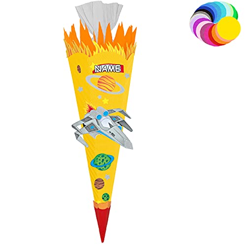 alles-meine.de GmbH Bastelset - Schultüte Farbe & Größe wählbar 70/85 / 100 cm - Weltraum & Raumschiff - inkl. Name - Farbe frei wählbar - Bastelschultüte - Zuckertüte zum .. alles-meine.de GmbH Bastelset - Schultüte Farbe & Größe wählbar 70/85 / 100 cm - Weltraum & Raumschiff - inkl. Name - Farbe frei wählbar - Bastelschultüte - Zuckertüte zum .. von alles-meine.de GmbH