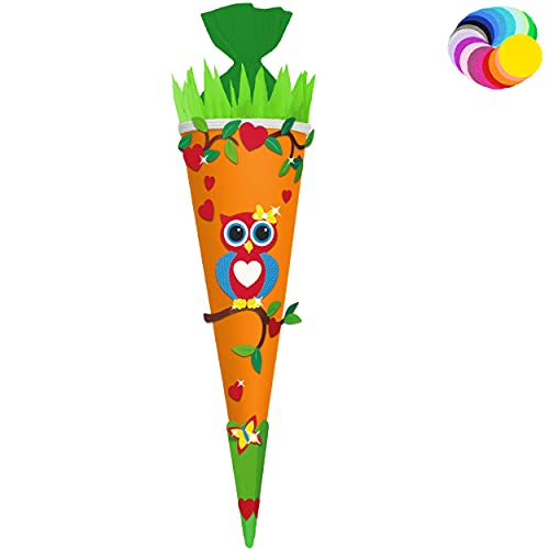 alles-meine.de GmbH Bastelset - Schultüte Farbe & Größe wählbar 70/85 / 100 cm - lustige Eule - Farbe frei wählbar - Bastelschultüte - Zuckertüte zum selber Basteln Bemalen.. alles-meine.de GmbH Bastelset - Schultüte Farbe & Größe wählbar 70/85 / 100 cm - lustige Eule - Farbe frei wählbar - Bastelschultüte - Zuckertüte zum selber Basteln Bemalen.. von alles-meine.de GmbH