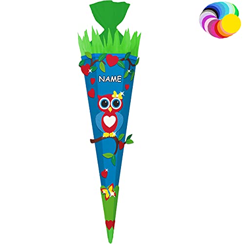 alles-meine.de GmbH Bastelset - Schultüte Farbe & Größe wählbar 70/85 / 100 cm - lustige Eule - inkl. Name - Farbe frei wählbar - Bastelschultüte - Zuckertüte zum selber Ba.. alles-meine.de GmbH Bastelset - Schultüte Farbe & Größe wählbar 70/85 / 100 cm - lustige Eule - inkl. Name - Farbe frei wählbar - Bastelschultüte - Zuckertüte zum selber Ba.. von alles-meine.de GmbH