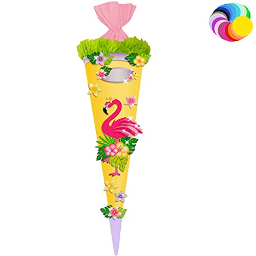 alles-meine.de GmbH Bastelset - Schultüte Farbe & Größe wählbar 70/85 / 100 cm - lustiger Flamingo - Farbe frei wählbar - Bastelschultüte - Zuckertüte zum selber Basteln Be.. alles-meine.de GmbH Bastelset - Schultüte Farbe & Größe wählbar 70/85 / 100 cm - lustiger Flamingo - Farbe frei wählbar - Bastelschultüte - Zuckertüte zum selber Basteln Be.. von alles-meine.de GmbH