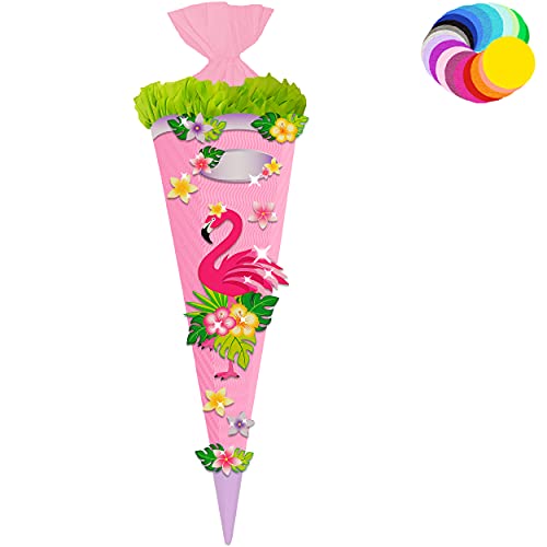 alles-meine.de GmbH Bastelset - Schultüte Farbe & Größe wählbar 70/85 / 100 cm - lustiger Flamingo - Farbe frei wählbar - Bastelschultüte - Zuckertüte zum selber Basteln Be.. alles-meine.de GmbH Bastelset - Schultüte Farbe & Größe wählbar 70/85 / 100 cm - lustiger Flamingo - Farbe frei wählbar - Bastelschultüte - Zuckertüte zum selber Basteln Be.. von alles-meine.de GmbH