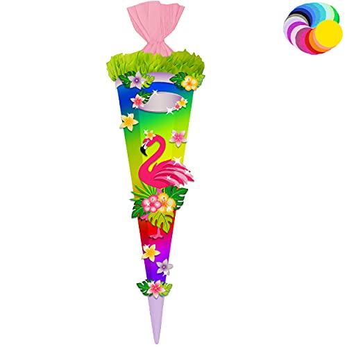 alles-meine.de GmbH Bastelset - Schultüte Farbe & Größe wählbar 70/85 / 100 cm - lustiger Flamingo - Farbe frei wählbar - Bastelschultüte - Zuckertüte zum selber Basteln Be.. alles-meine.de GmbH Bastelset - Schultüte Farbe & Größe wählbar 70/85 / 100 cm - lustiger Flamingo - Farbe frei wählbar - Bastelschultüte - Zuckertüte zum selber Basteln Be.. von alles-meine.de GmbH