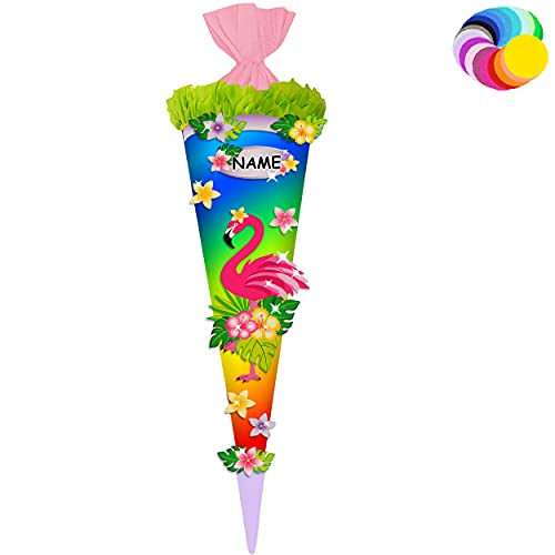 alles-meine.de GmbH Bastelset - Schultüte Farbe & Größe wählbar 70/85 / 100 cm - lustiger Flamingo - inkl. Name - Farbe frei wählbar - Bastelschultüte - Zuckertüte zum selb.. alles-meine.de GmbH Bastelset - Schultüte Farbe & Größe wählbar 70/85 / 100 cm - lustiger Flamingo - inkl. Name - Farbe frei wählbar - Bastelschultüte - Zuckertüte zum selb.. von alles-meine.de GmbH