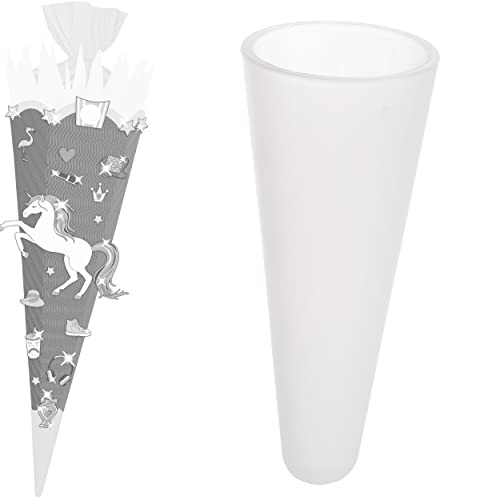 alles-meine.de GmbH Bastelset - Schultüte Farbe & Größe wählbar 70/85 / 100 cm - passende Kunststoff Kappe/Spitze - Einhorn - Farbe frei wählbar - Einhorn - Bastelschultü.. von alles-meine.de GmbH