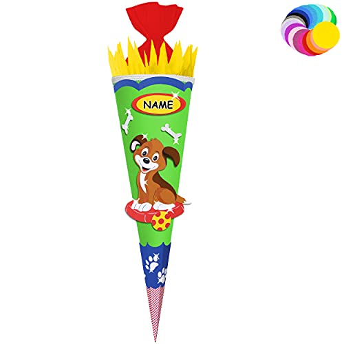 alles-meine.de GmbH Bastelset - Schultüte Farbe & Größe wählbar 70/85 / 100 cm - süßer Hund - inkl. Name - Farbe frei wählbar - Bastelschultüte - Zuckertüte zum selber Bast.. alles-meine.de GmbH Bastelset - Schultüte Farbe & Größe wählbar 70/85 / 100 cm - süßer Hund - inkl. Name - Farbe frei wählbar - Bastelschultüte - Zuckertüte zum selber Bast.. von alles-meine.de GmbH