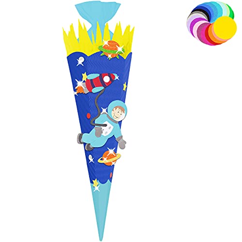 alles-meine.de GmbH Bastelset - Schultüte Farbe & Größe wählbar 70/85 / 100 cm - Astronaut & Rakete - Farbe frei wählbar - Bastelschultüte - Zuckertüte zum selber Basteln B.. alles-meine.de GmbH Bastelset - Schultüte Farbe & Größe wählbar 70/85 / 100 cm - Astronaut & Rakete - Farbe frei wählbar - Bastelschultüte - Zuckertüte zum selber Basteln B.. von alles-meine.de GmbH