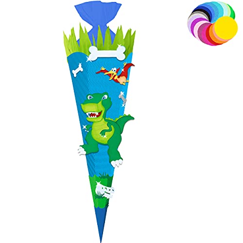 alles-meine.de GmbH Bastelset - Schultüte Farbe & Größe wählbar 70/85 / 100 cm - Dino - Dinosaurier - Farbe frei wählbar - Bastelschultüte - Zuckertüte zum selber Basteln B.. alles-meine.de GmbH Bastelset - Schultüte Farbe & Größe wählbar 70/85 / 100 cm - Dino - Dinosaurier - Farbe frei wählbar - Bastelschultüte - Zuckertüte zum selber Basteln B.. von alles-meine.de GmbH