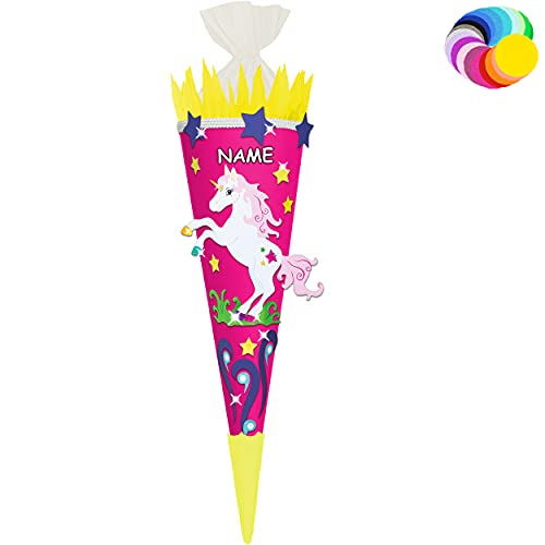 alles-meine.de GmbH Bastelset - Schultüte Farbe & Größe wählbar 70/85 / 100 cm - Einhorn - inkl. Name - Farbe frei wählbar - Bastelschultüte - Zuckertüte zum selber Basteln.. alles-meine.de GmbH Bastelset - Schultüte Farbe & Größe wählbar 70/85 / 100 cm - Einhorn - inkl. Name - Farbe frei wählbar - Bastelschultüte - Zuckertüte zum selber Basteln.. von alles-meine.de GmbH