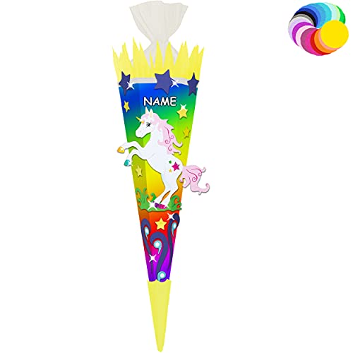 alles-meine.de GmbH Bastelset - Schultüte Farbe & Größe wählbar 70/85 / 100 cm - Einhorn - inkl. Name - Farbe frei wählbar - Bastelschultüte - Zuckertüte zum selber Basteln.. alles-meine.de GmbH Bastelset - Schultüte Farbe & Größe wählbar 70/85 / 100 cm - Einhorn - inkl. Name - Farbe frei wählbar - Bastelschultüte - Zuckertüte zum selber Basteln.. von alles-meine.de GmbH