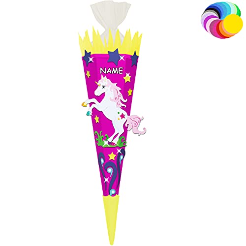 alles-meine.de GmbH Bastelset - Schultüte Farbe & Größe wählbar 70/85 / 100 cm - Einhorn - inkl. Name - Farbe frei wählbar - Bastelschultüte - Zuckertüte zum selber Basteln.. alles-meine.de GmbH Bastelset - Schultüte Farbe & Größe wählbar 70/85 / 100 cm - Einhorn - inkl. Name - Farbe frei wählbar - Bastelschultüte - Zuckertüte zum selber Basteln.. von alles-meine.de GmbH