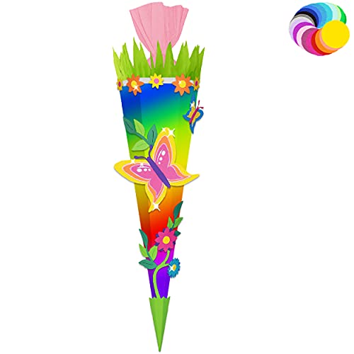 alles-meine.de GmbH Bastelset - Schultüte Farbe & Größe wählbar 70/85 / 100 cm - Schmetterling - Farbe frei wählbar - Bastelschultüte - Zuckertüte zum selber Basteln Bemale.. alles-meine.de GmbH Bastelset - Schultüte Farbe & Größe wählbar 70/85 / 100 cm - Schmetterling - Farbe frei wählbar - Bastelschultüte - Zuckertüte zum selber Basteln Bemale.. von alles-meine.de GmbH