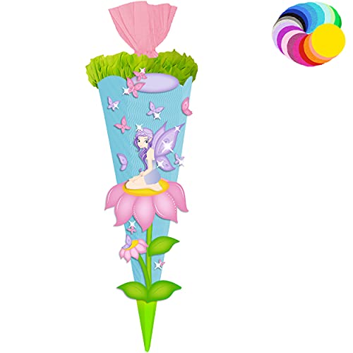 alles-meine.de GmbH Bastelset - Schultüte Farbe & Größe wählbar 70/85 / 100 cm - Schmetterlinge & Elfe - Farbe frei wählbar - Bastelschultüte - Zuckertüte zum selber Bastel.. alles-meine.de GmbH Bastelset - Schultüte Farbe & Größe wählbar 70/85 / 100 cm - Schmetterlinge & Elfe - Farbe frei wählbar - Bastelschultüte - Zuckertüte zum selber Bastel.. von alles-meine.de GmbH