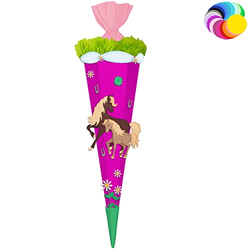 alles-meine.de GmbH Bastelset - Schultüte Farbe & Größe wählbar 70/85 / 100 cm - Pferde & Fohlen - Farbe frei wählbar - Bastelschultüte - Zuckertüte zum selber Basteln Bema.. alles-meine.de GmbH Bastelset - Schultüte Farbe & Größe wählbar 70/85 / 100 cm - Pferde & Fohlen - Farbe frei wählbar - Bastelschultüte - Zuckertüte zum selber Basteln Bema.. von alles-meine.de GmbH