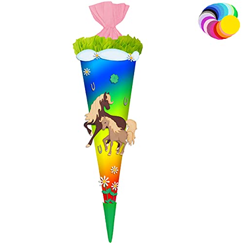 alles-meine.de GmbH Bastelset - Schultüte Farbe & Größe wählbar 70/85 / 100 cm - Pferde & Fohlen - Farbe frei wählbar - Bastelschultüte - Zuckertüte zum selber Basteln Bema.. alles-meine.de GmbH Bastelset - Schultüte Farbe & Größe wählbar 70/85 / 100 cm - Pferde & Fohlen - Farbe frei wählbar - Bastelschultüte - Zuckertüte zum selber Basteln Bema.. von alles-meine.de GmbH