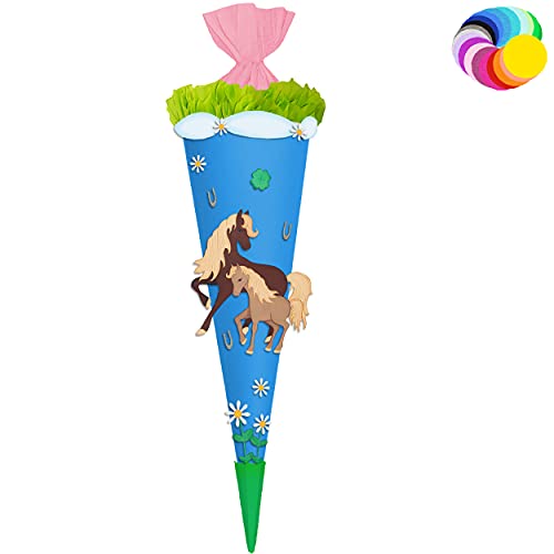 alles-meine.de GmbH Bastelset - Schultüte Farbe & Größe wählbar 70/85 / 100 cm - Pferde & Fohlen - Farbe frei wählbar - Bastelschultüte - Zuckertüte zum selber Basteln Bema.. alles-meine.de GmbH Bastelset - Schultüte Farbe & Größe wählbar 70/85 / 100 cm - Pferde & Fohlen - Farbe frei wählbar - Bastelschultüte - Zuckertüte zum selber Basteln Bema.. von alles-meine.de GmbH