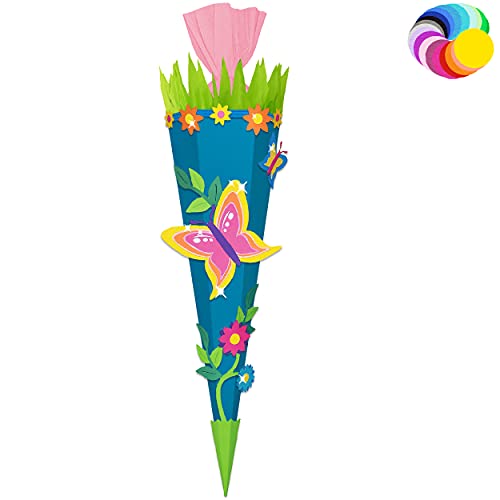 alles-meine.de GmbH Bastelset - Schultüte Farbe & Größe wählbar 70/85 / 100 cm - Schmetterling - Farbe frei wählbar - Bastelschultüte - Zuckertüte zum selber Basteln Bemale.. alles-meine.de GmbH Bastelset - Schultüte Farbe & Größe wählbar 70/85 / 100 cm - Schmetterling - Farbe frei wählbar - Bastelschultüte - Zuckertüte zum selber Basteln Bemale.. von alles-meine.de GmbH